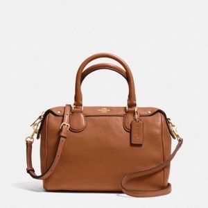 Coach Mini Bennett Pebble Leather Shoulder Bag